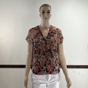 Short sleeved Lucky Brand blouse.
